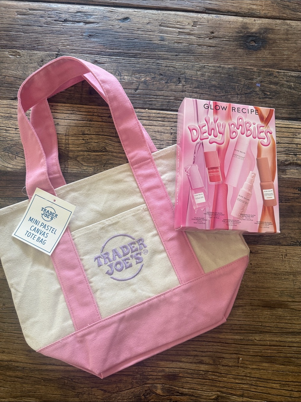 Trader Joes Canvas Tote and Glow Recipe Bundle